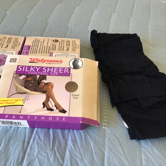 Walgreens Accessories Silky Sheer Control Top Pantyhose Walgreens